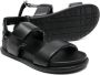 MM6 Maison Margiela Kids TEEN touch-strap leather sandals Black - Thumbnail 2
