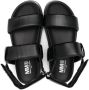 MM6 Maison Margiela Kids TEEN touch-strap leather sandals Black - Thumbnail 3