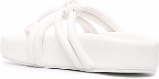 MM6 Maison Margiela knot-detailed platform sandals White