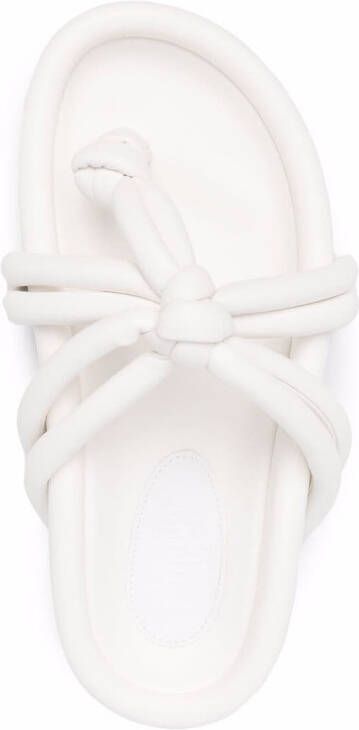 MM6 Maison Margiela knot-detailed platform sandals White