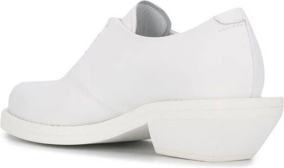MM6 Maison Margiela leather lace-up shoes White