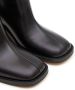 MM6 Maison Margiela logo-embroidered leather ankle boots Black - Thumbnail 5