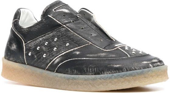 MM6 Maison Margiela logo-patch low-top sneakers Black