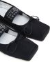 MM6 Maison Margiela logo-strap ballerina shoes Black - Thumbnail 4