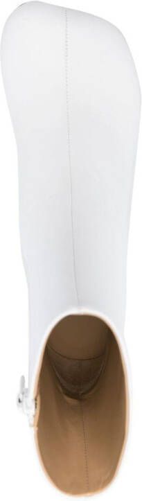 MM6 Maison Margiela Anatomic 70mm leather boots White