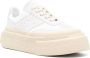 MM6 Maison Margiela numbers-motif leather sneakers White - Thumbnail 2