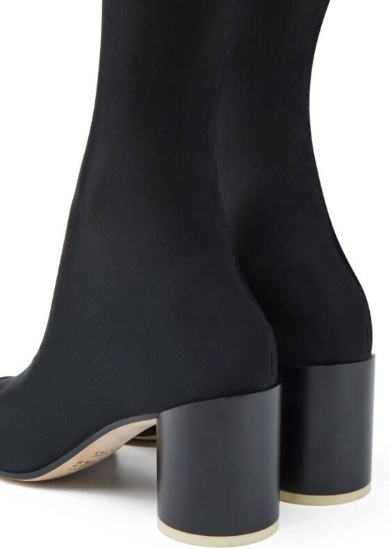 MM6 Maison Margiela thigh-high sock boots Black