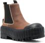 MM6 Maison Margiela panelled chunky ankle boots Brown - Thumbnail 2