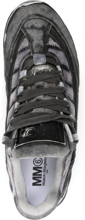 MM6 Maison Margiela Overdyed low-top sneakers Black