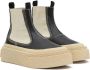 MM6 Maison Margiela round-toe leather ankle boots Black - Thumbnail 2