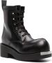 MM6 Maison Margiela round-toe leather boots Black - Thumbnail 2