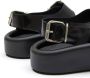 MM6 Maison Margiela slingback leather sandals Black - Thumbnail 4