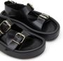MM6 Maison Margiela slingback leather sandals Black - Thumbnail 5