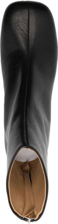 MM6 Maison Margiela square-toe ankle boots Black