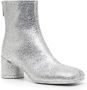 MM6 Maison Margiela square-toe glitter ankle boots Silver - Thumbnail 2