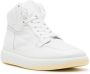 MM6 Maison Margiela square-toe leather high-top sneakers White - Thumbnail 2