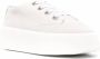 MM6 Maison Margiela suede flatform sneakers White - Thumbnail 2