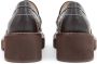 MM6 Maison Margiela topstitched leather loafers Black - Thumbnail 3