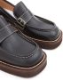 MM6 Maison Margiela topstitched leather loafers Black - Thumbnail 4