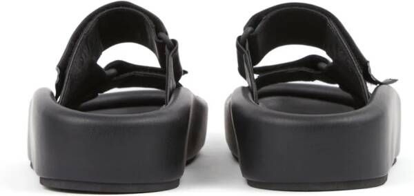 MM6 Maison Margiela Webbing leather sandals Black
