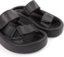 MM6 Maison Margiela Webbing leather sandals Black - Thumbnail 5