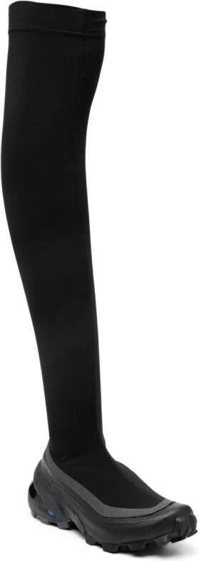 MM6 Maison Margiela X Salomon thigh-length chunky boots Black