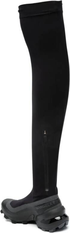 MM6 Maison Margiela X Salomon thigh-length chunky boots Black