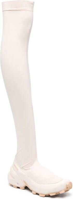 MM6 Maison Margiela X Salomon thigh-length chunky boots Pink