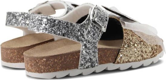 Moa Kids Glitter Minnie flat sandals Gold