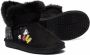 Moa Kids Mickey Mouse-motif suede boots Black - Thumbnail 2