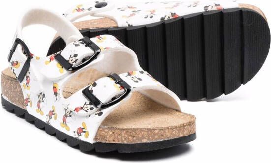 Moa Kids Mickey Mouse-print sandals White