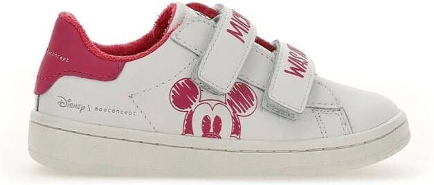 Moa Kids Mickey touch-strap sneakers White