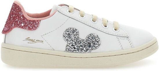 Moa Kids x Disney Mickey glittered sneakers White