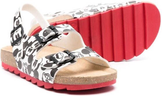 Moa Kids x Disney Mickey Mouse-print sandals White