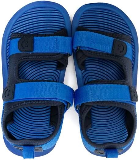 Molo smile-face motif sandals Blue