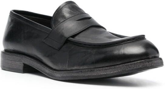 Moma 30mm chunky leather loafers Black