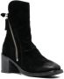 Moma 70mm burnished-effect suede ankle boots Black - Thumbnail 2
