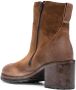 Moma 70mm leather ankle boots Brown - Thumbnail 3