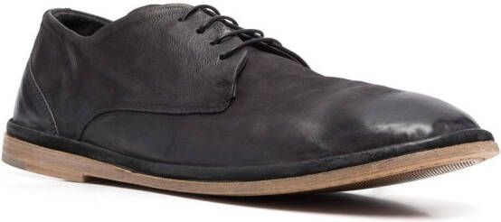 Moma almond-toe leather Derby shoes Black
