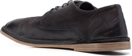 Moma almond-toe leather Derby shoes Black