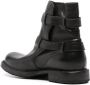 Moma buckle-fastening calf leather boots Black - Thumbnail 3