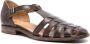 Moma caged leather sandals Brown - Thumbnail 2