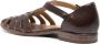 Moma caged leather sandals Brown - Thumbnail 3