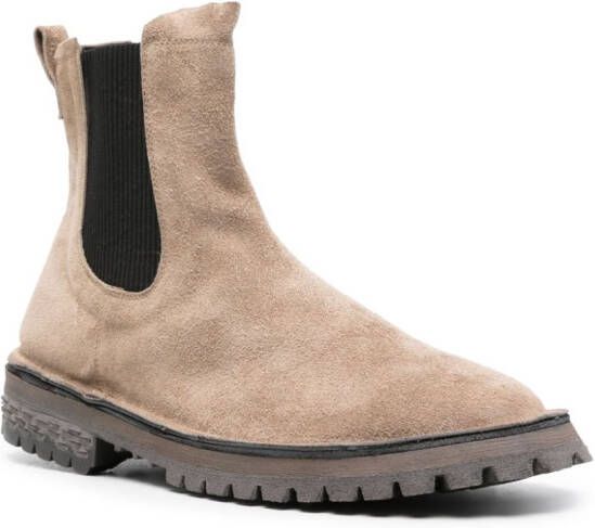 Moma Chelsea suede boots Neutrals
