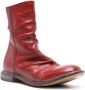 Moma distressed leather ankle boots Red - Thumbnail 2