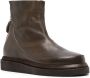 Moma faded cal leather ankle boots Brown - Thumbnail 2