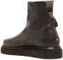 Moma faded cal leather ankle boots Brown - Thumbnail 3