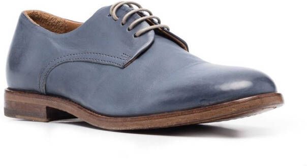 Moma faded leather brogues Blue