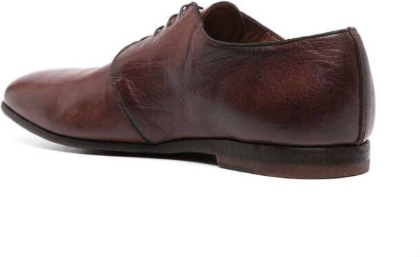 Moma grained-leather Derby shoes Brown