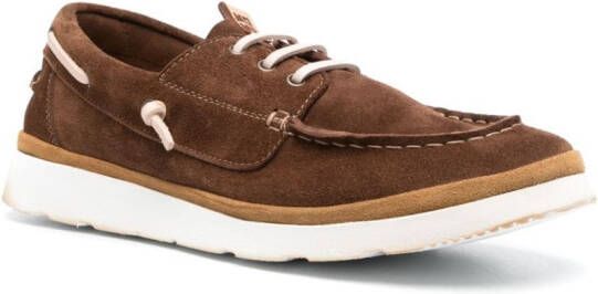 Moma lace-up boat shoes Brown
